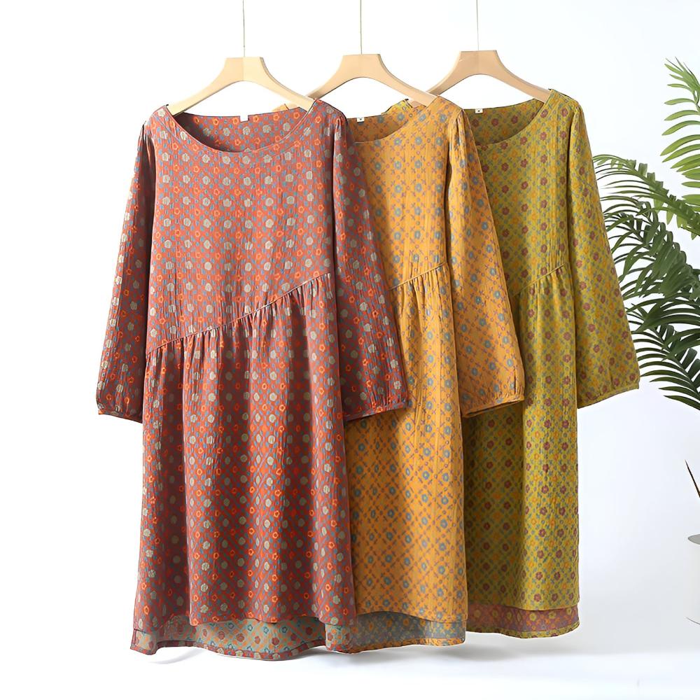 Blooming Meadow | Floral Cotton Nightdress for Women