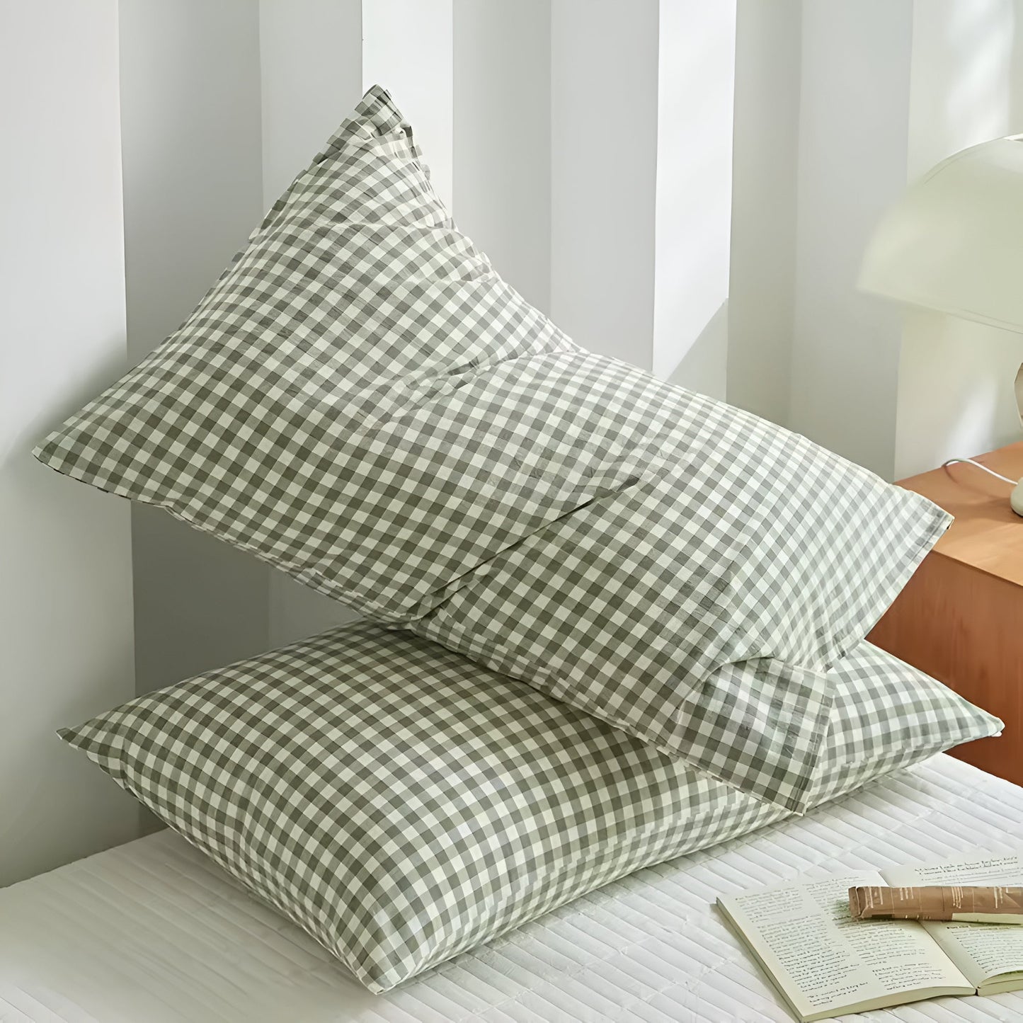 CozyHome | Soft Plaid Checkered Pillowcases