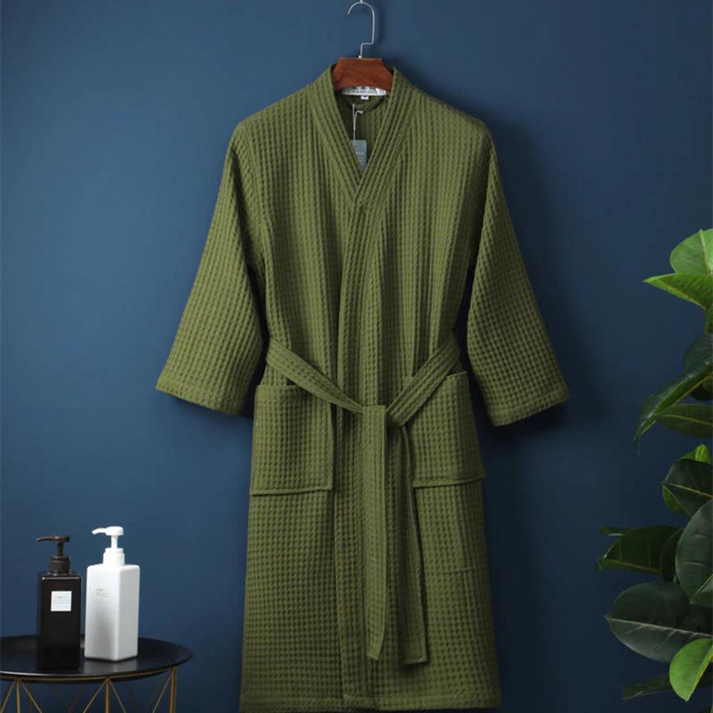 CozyWear | Waffle V-neck Bathrobe