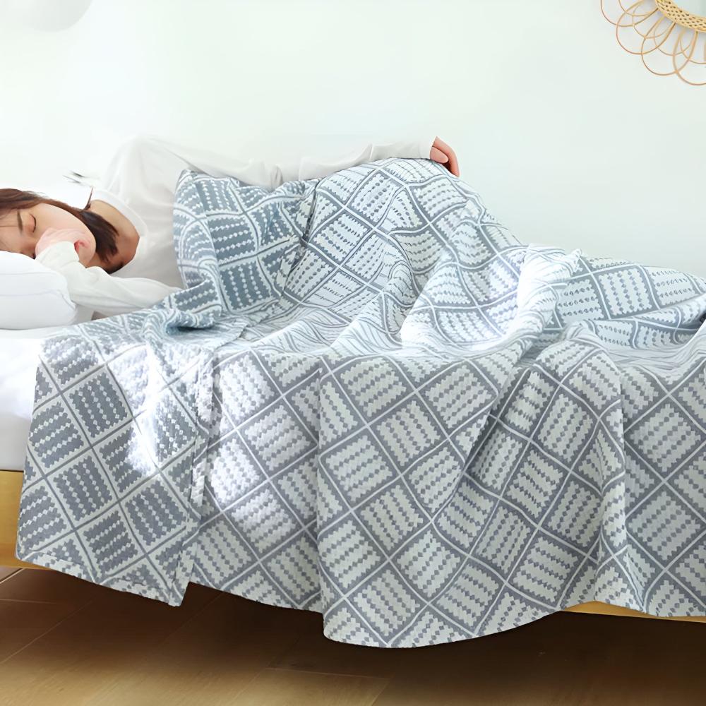 CozyWeave | Plaid Pattern Cotton Blanket