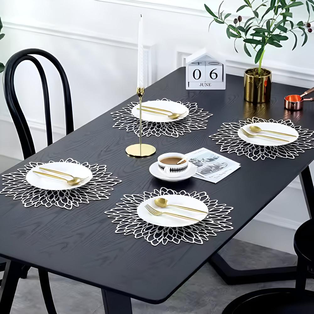 ChrysanthemumCharm | Elegant Floral Table Placemat