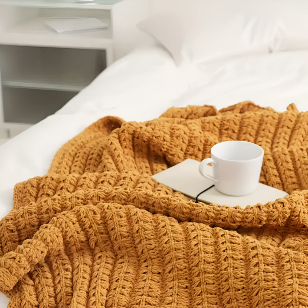 CozyWeave | Vintage Chunky Knit Blanket