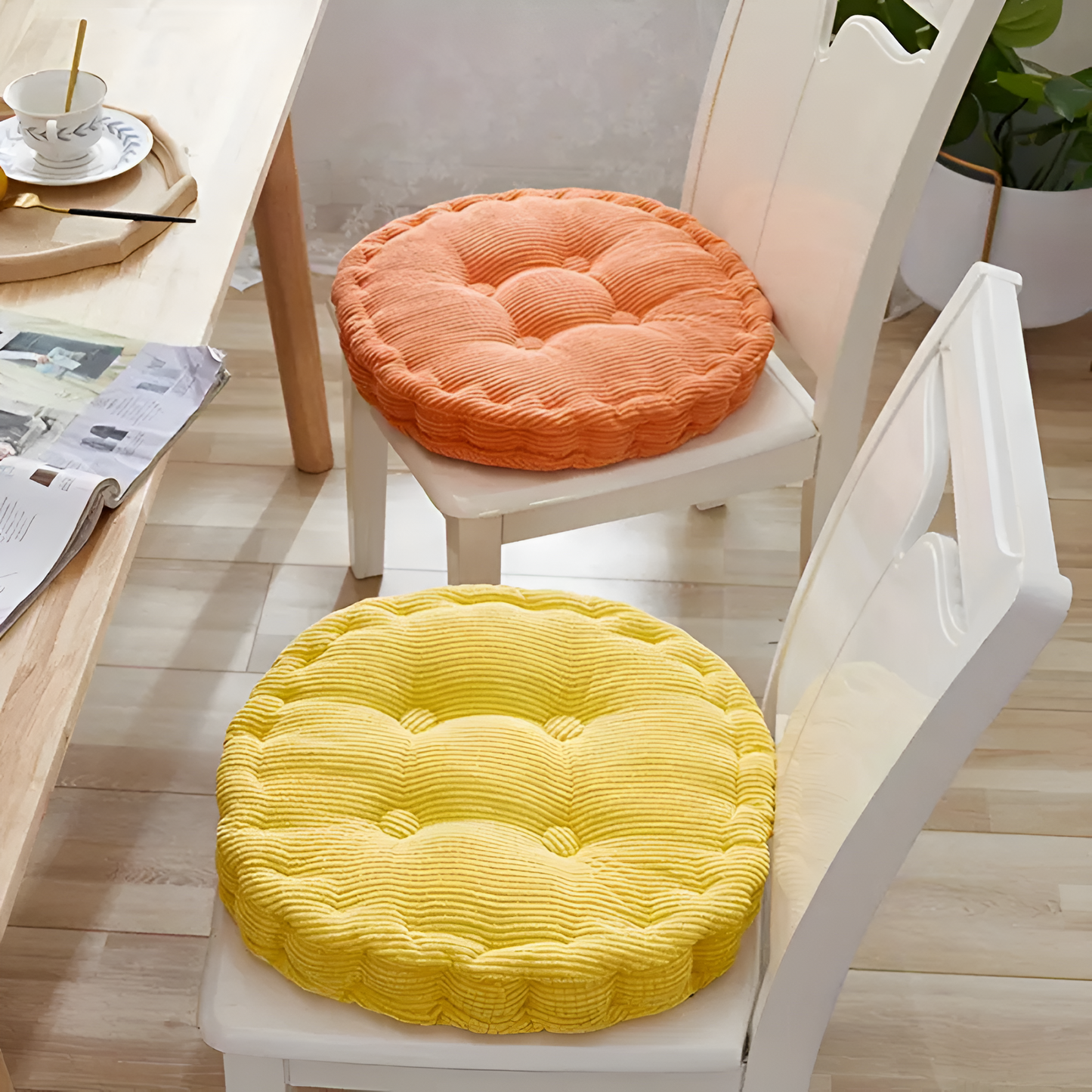 ComfyStack | Stackable Corduroy Chair Cushions