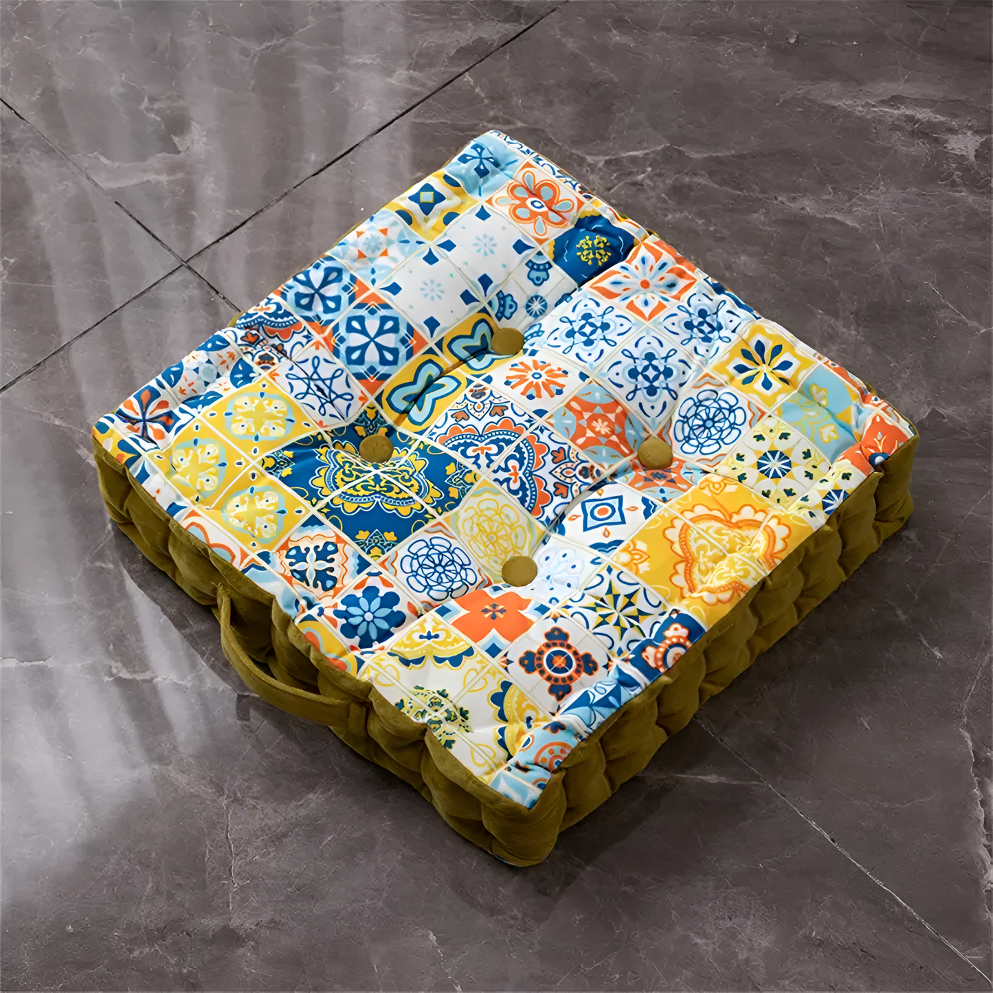 CozyNest | Vintage Inspired Tufted Floor Cushion