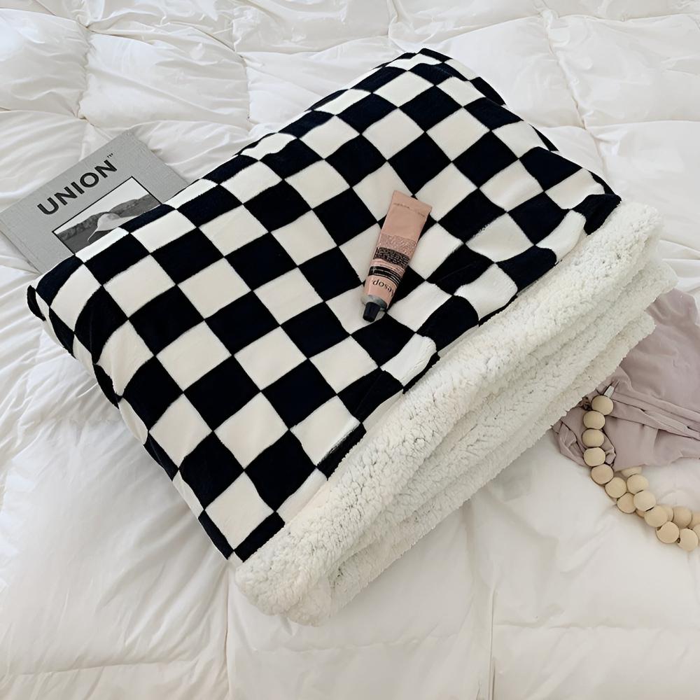 ChessElegance | Chessboard Pattern Blanket For Home Decor