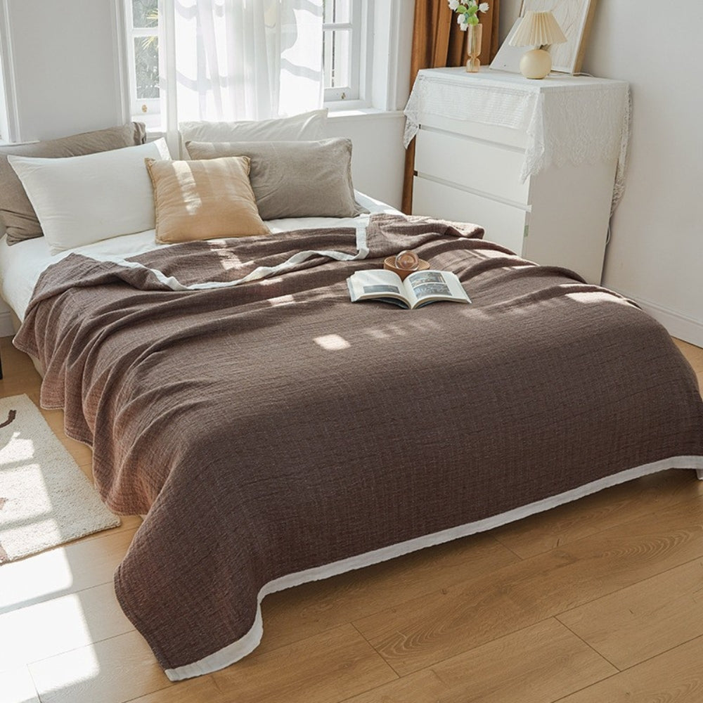 CozyNest | Deluxe Multi-Layer Muslin Cotton Blanket