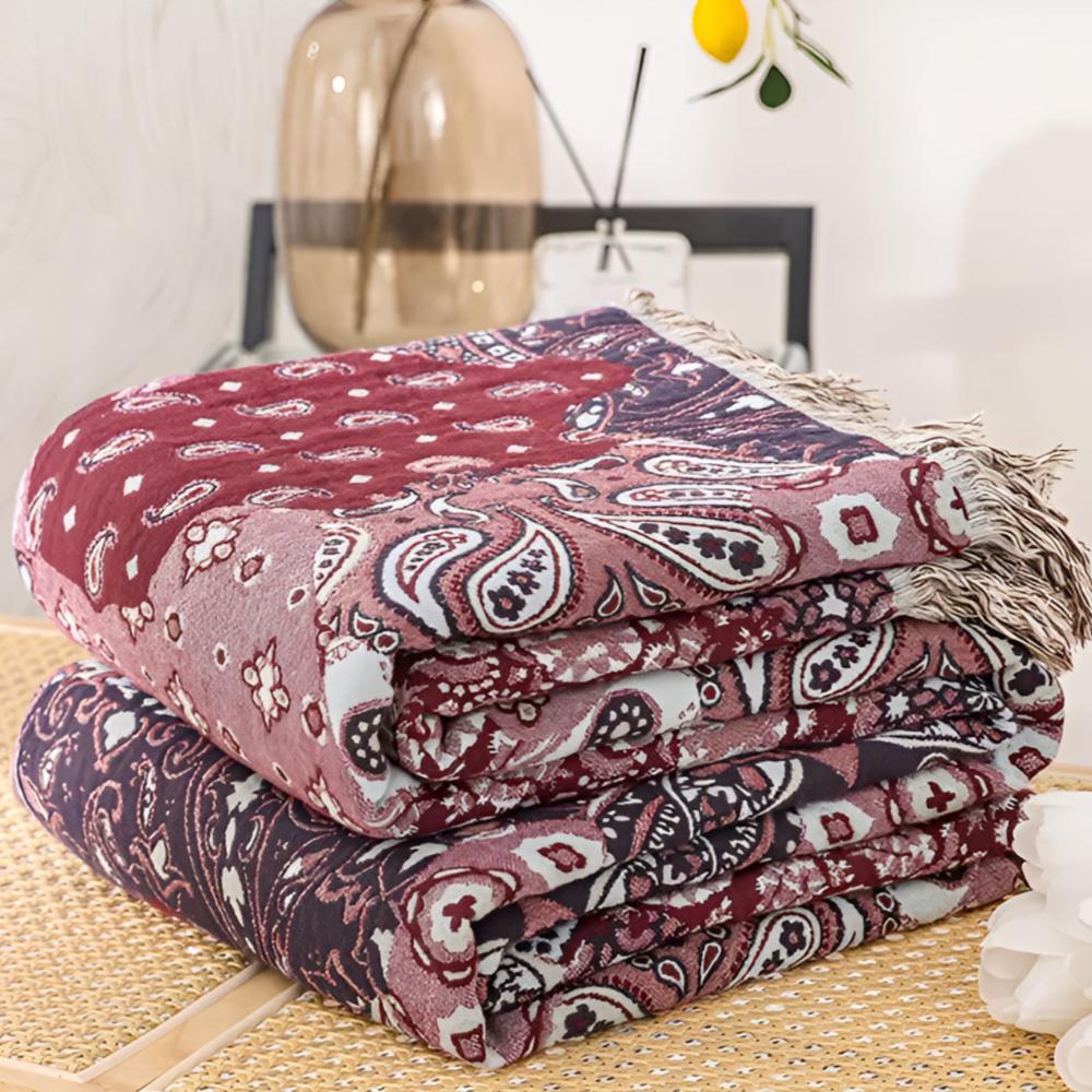 BohoDream | Bohemian Paisley Bliss Blanket