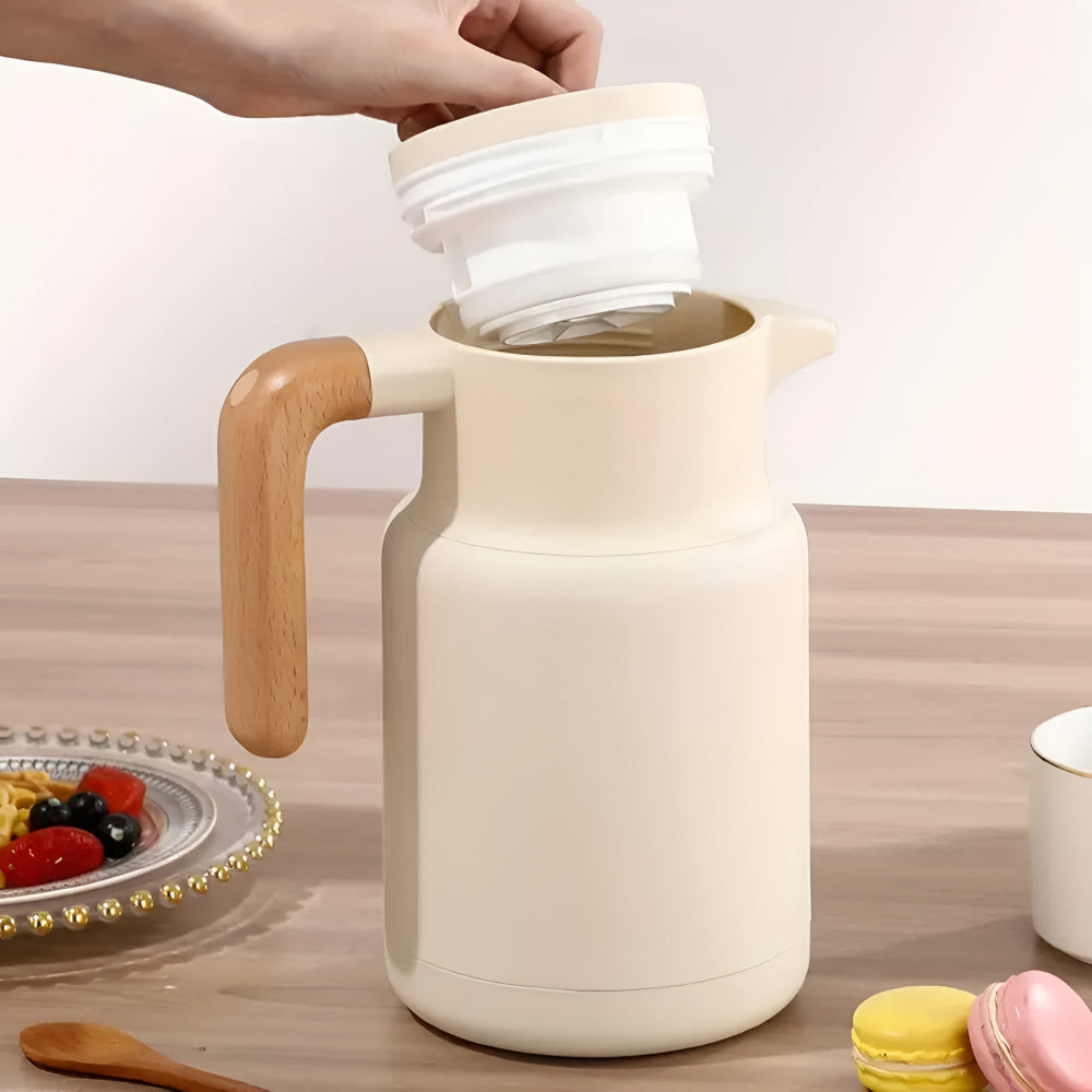 ClassicBrew | Wooden Handle Thermal Carafe
