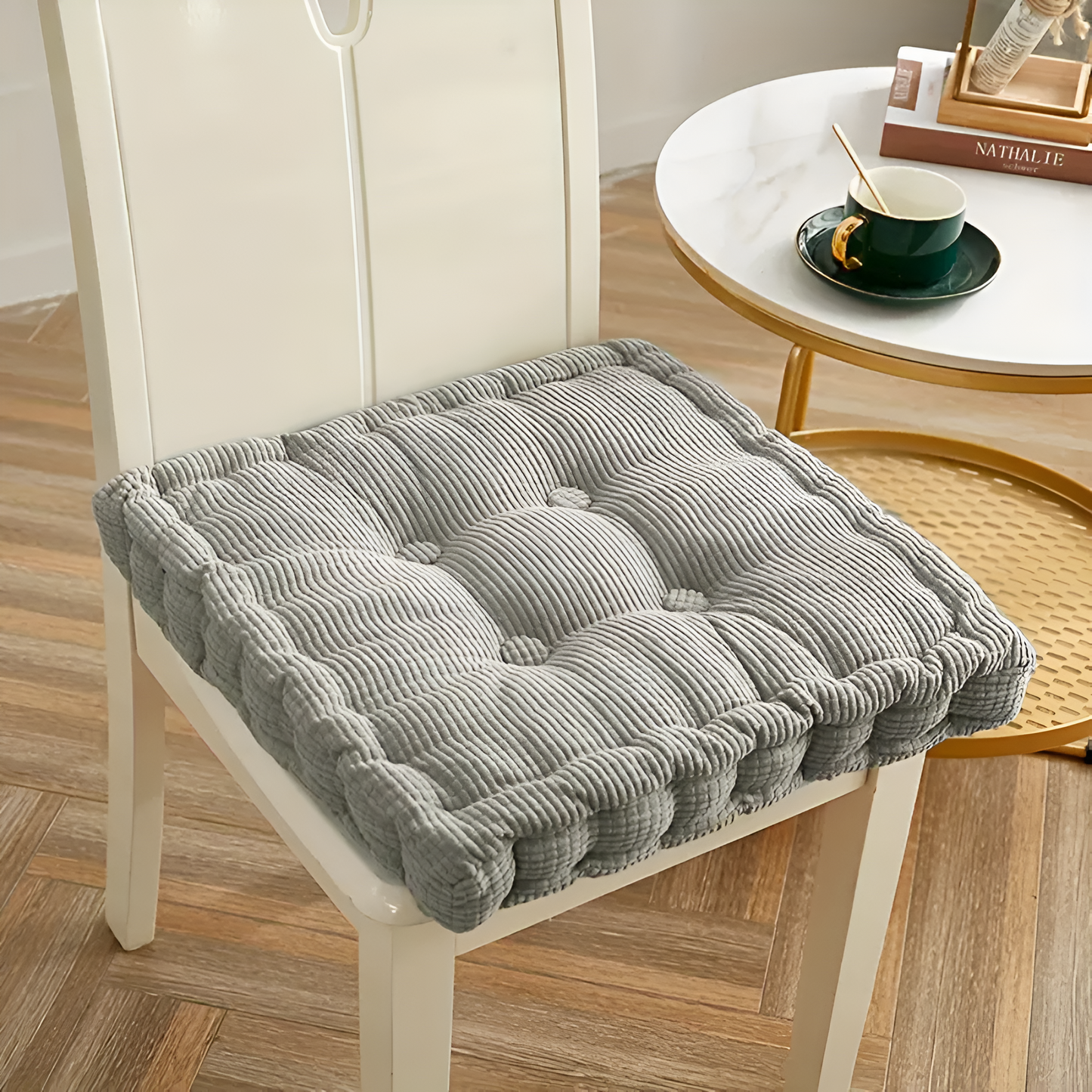 ComfyStack | Stackable Corduroy Chair Cushions
