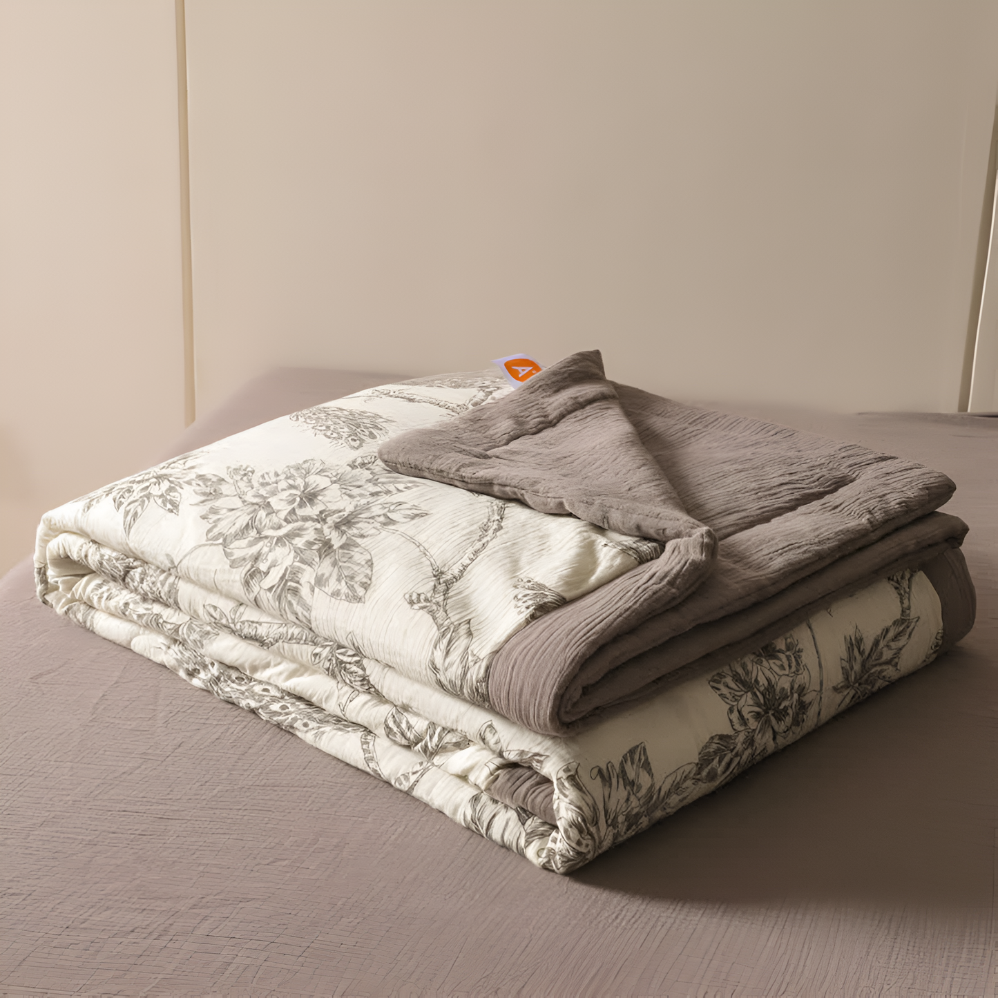 CozyNest | Soft Cotton Gauze Reversible Blanket