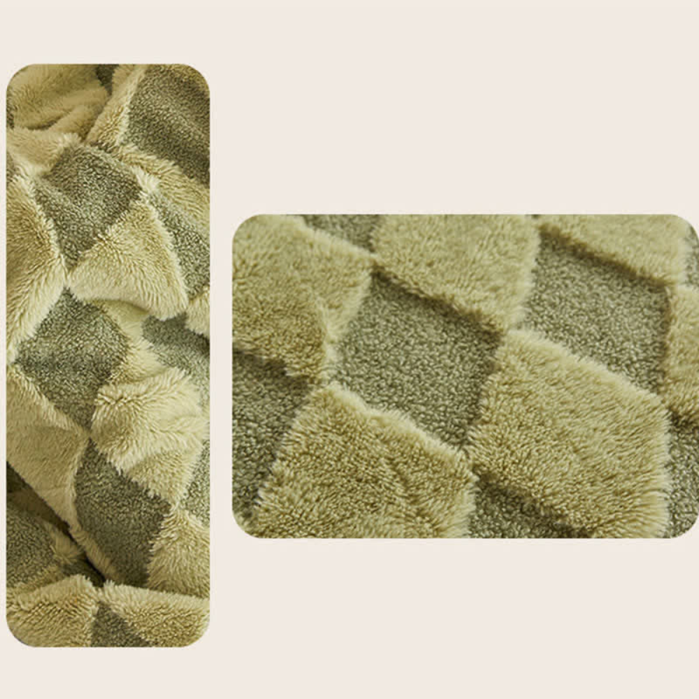 CozyNest | Soft Diamond Pattern Comfort Blanket