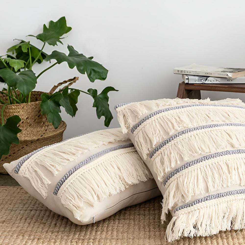 BohoHome | Bohemian Fringe Tassel Cushion Covers
