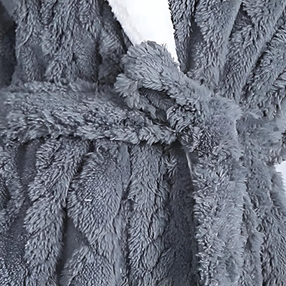 CozyWear | Plush Knitted Long Hooded Robe