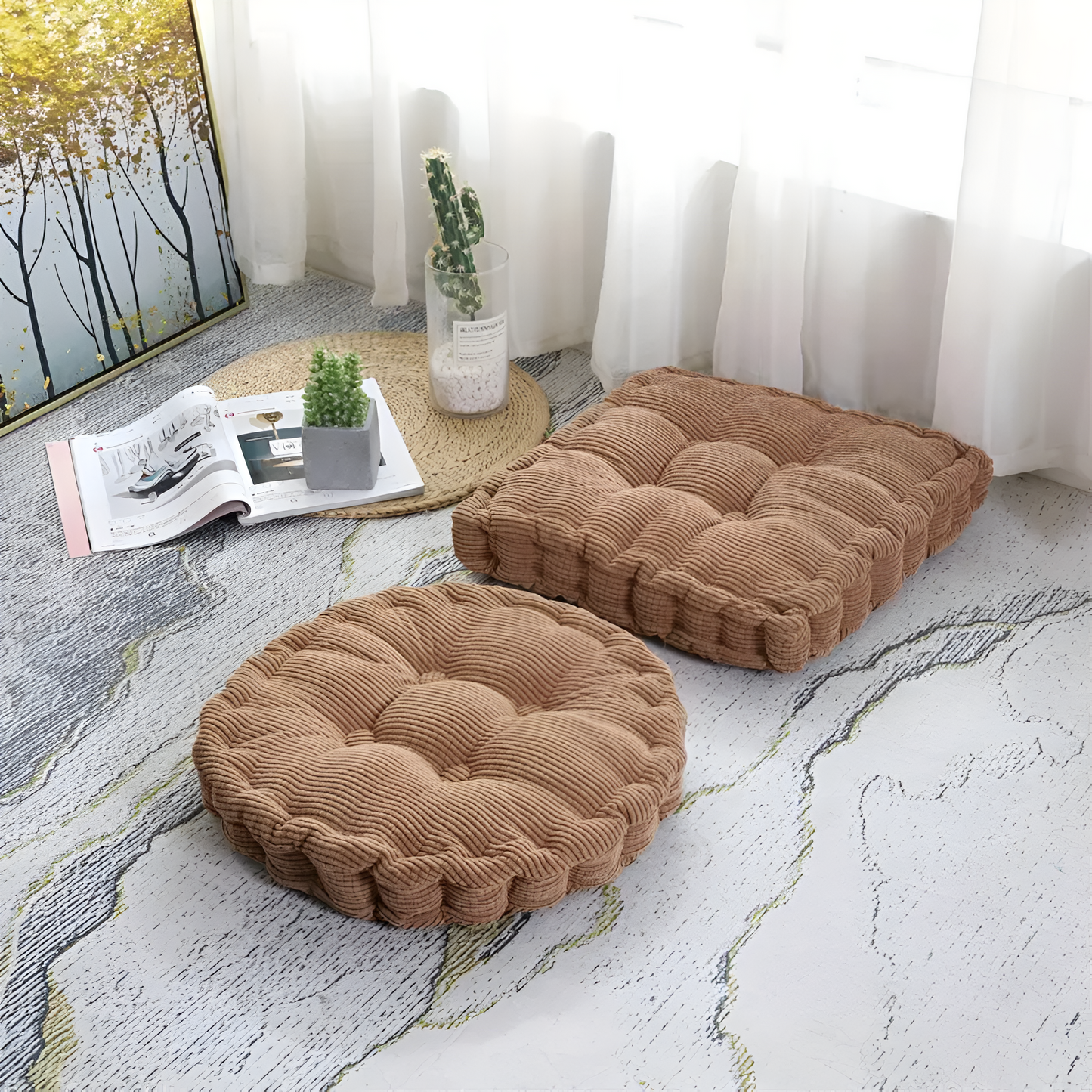 ComfyStack | Stackable Corduroy Chair Cushions