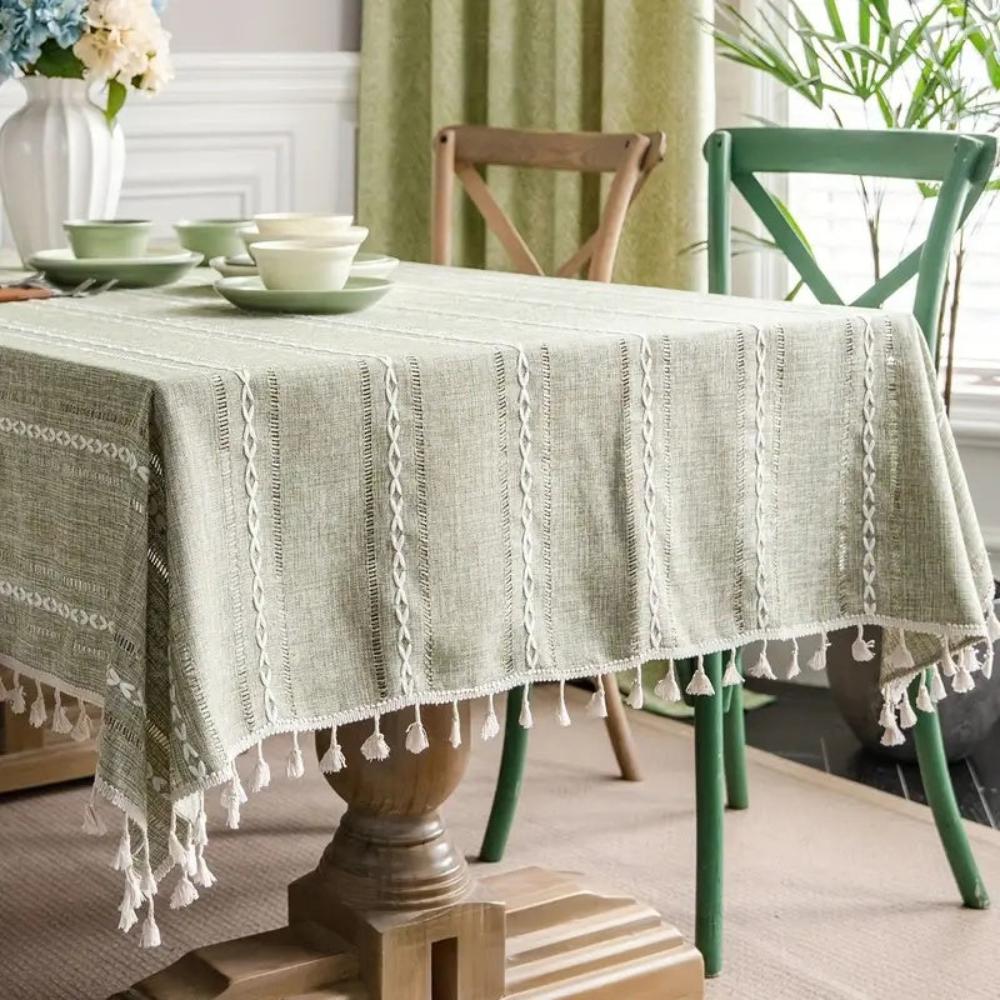 CottonLuxe | Elegant Cotton Linen Tablecloth