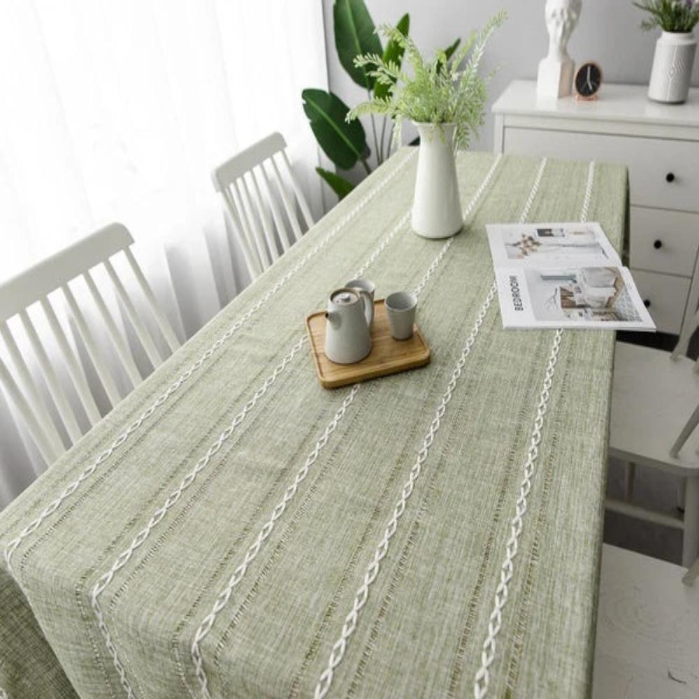 CottonLuxe | Elegant Cotton Linen Tablecloth