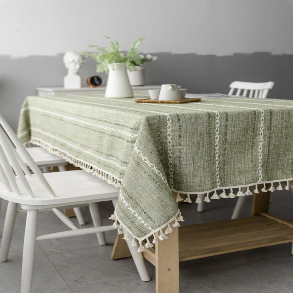 CottonLuxe | Elegant Cotton Linen Tablecloth