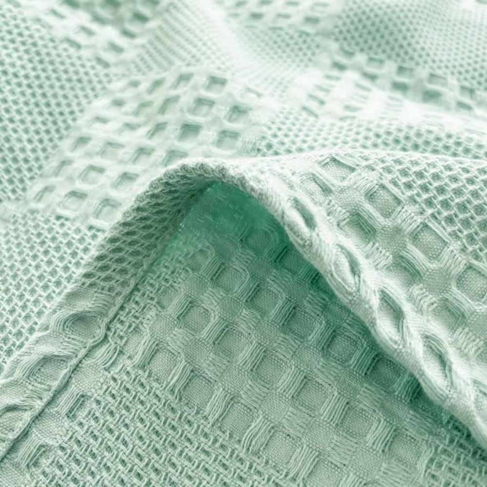 CozyHome | Blush Waffle Checkered Throw Blanket