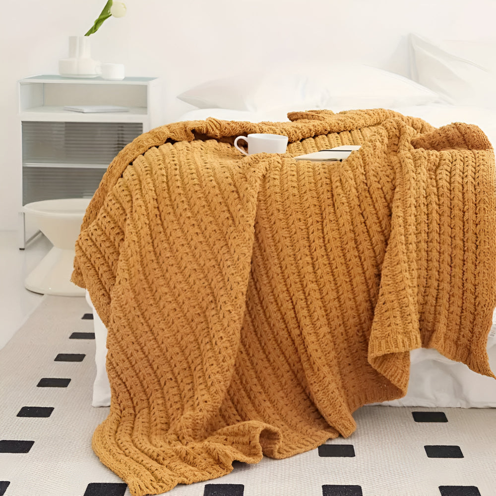 CozyWeave | Vintage Chunky Knit Blanket