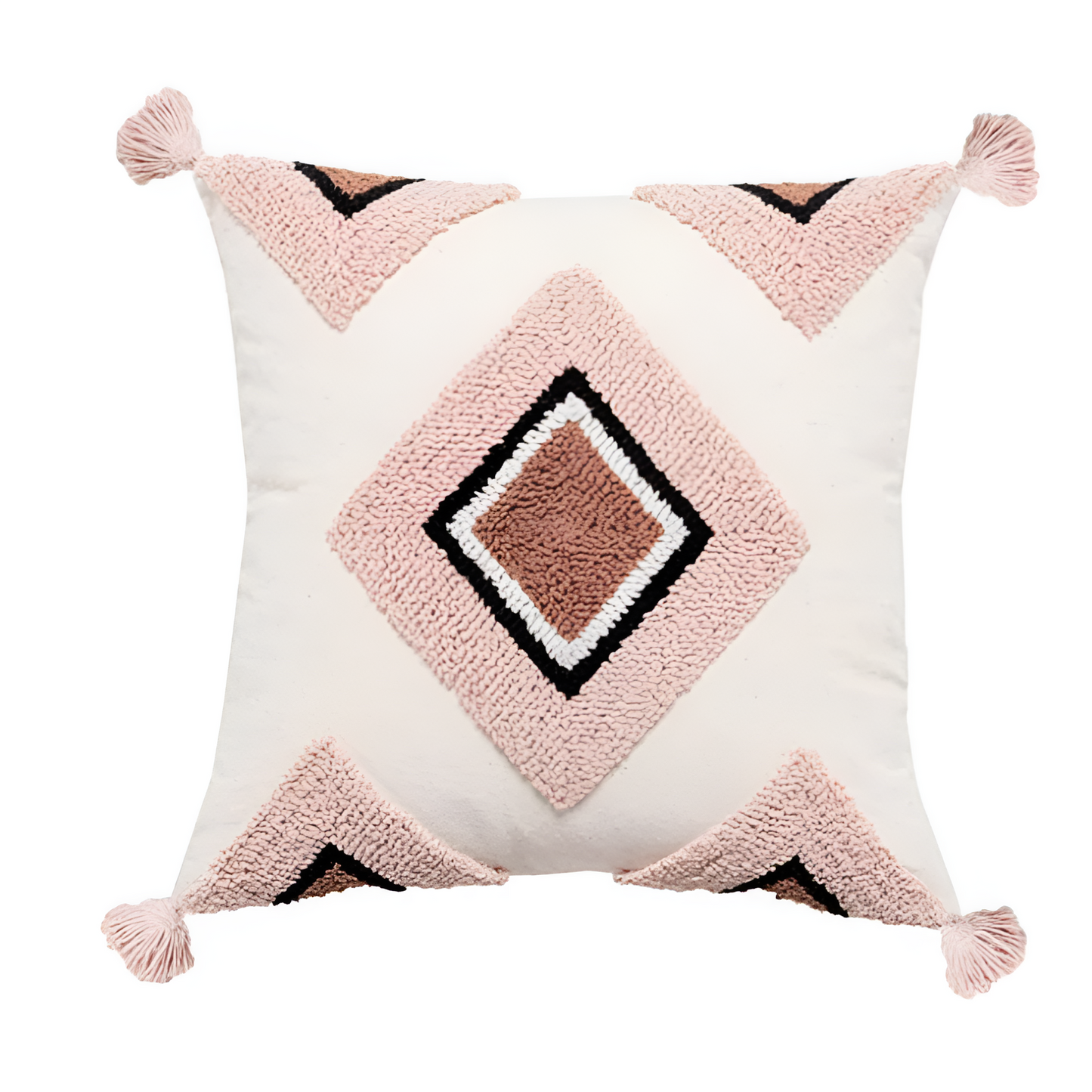 BohoNest | Tufted Embroidered Boho Cushion Cover