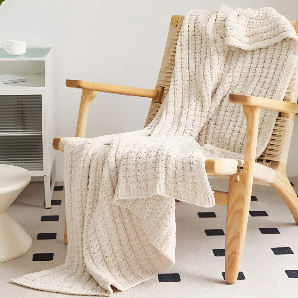 CozyWeave | Vintage Chunky Knit Blanket