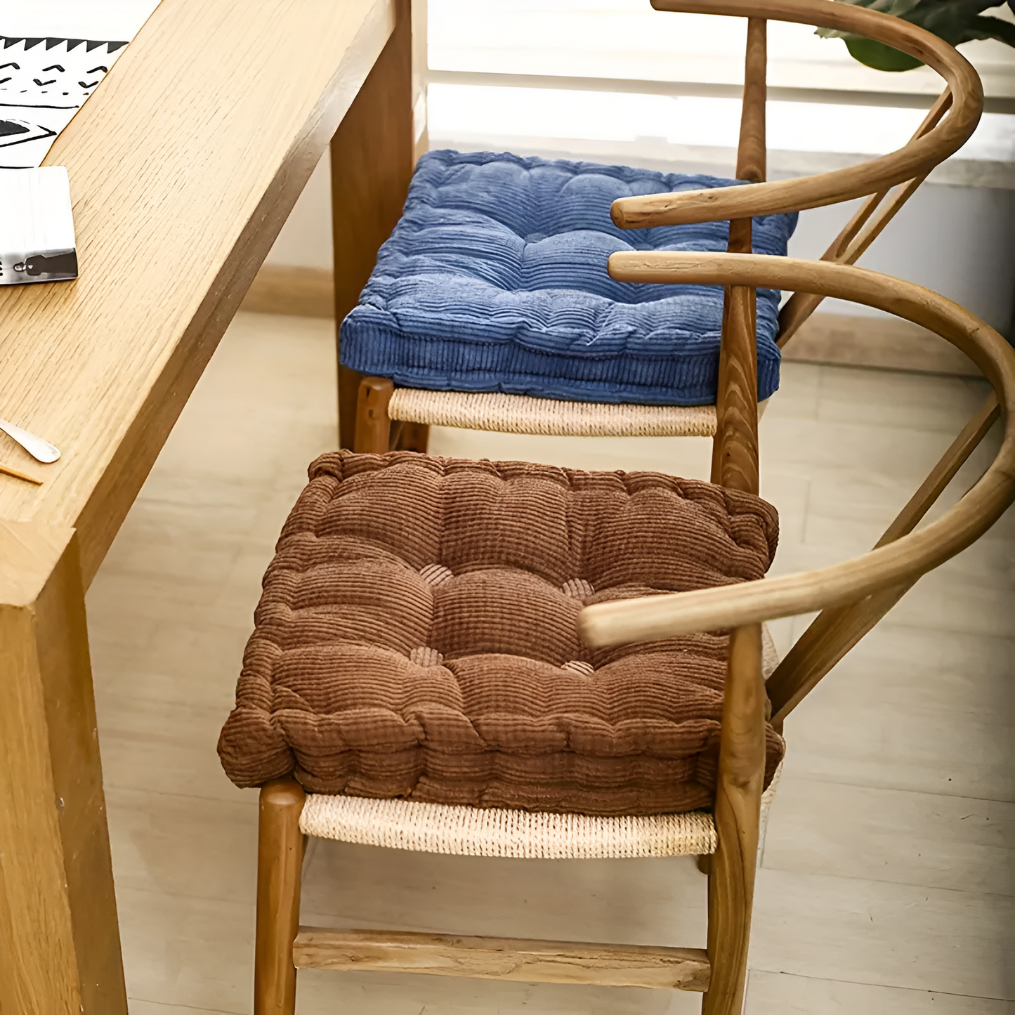 ComfyStack | Stackable Corduroy Chair Cushions