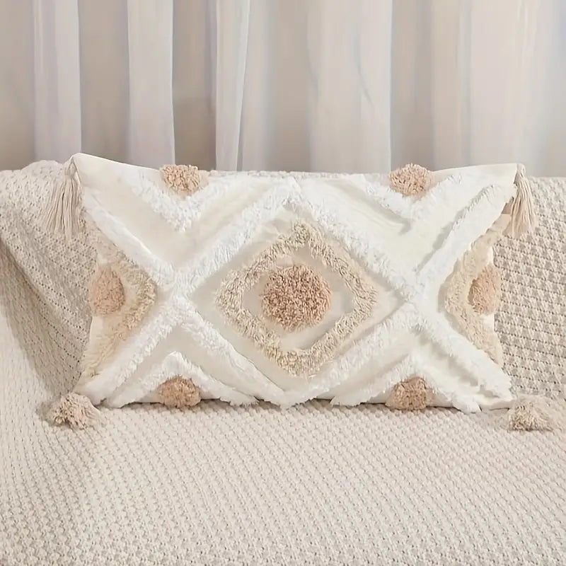 BohoDream | Bohemian Bliss Tufted Decorative Pillow
