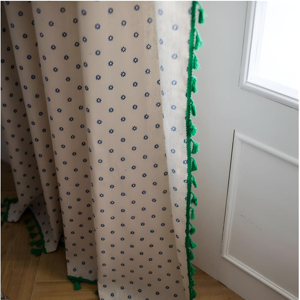 CottageCharm | Petals Tassel Curtain Drapes