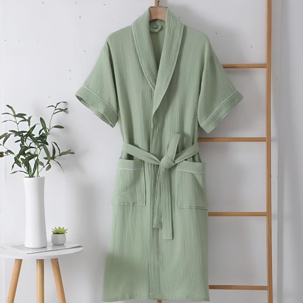 CozyWear | Summer Cotton Half Sleeve Bathrobe