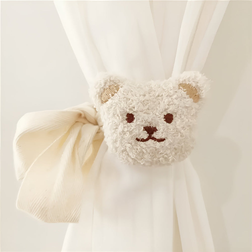 CuddleClasp | Teddy Bear Curtain Tiebacks Set