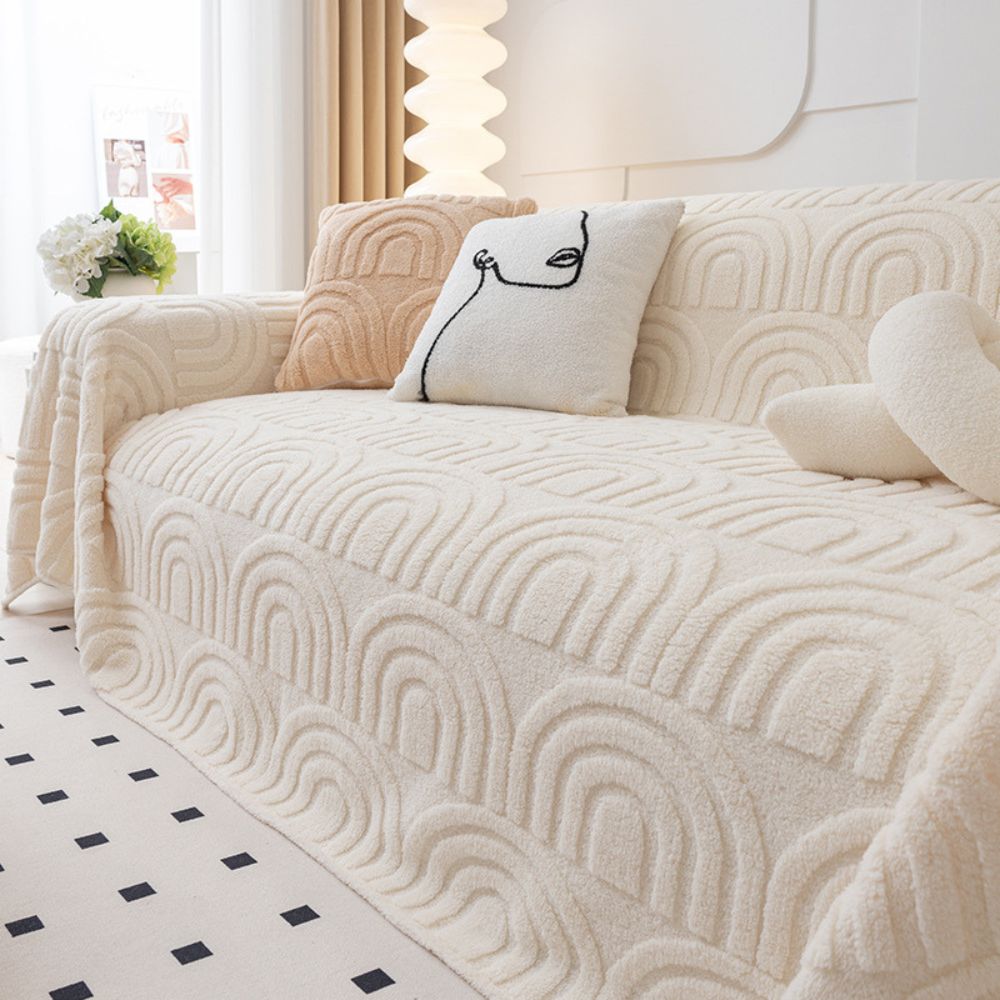 Celestial | Plush Sofa Cover for Living Room Furniture Protection