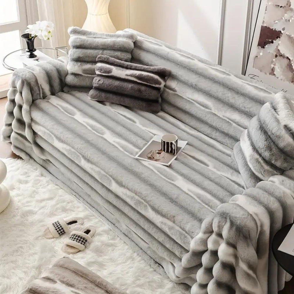 CozyHome | Velvet Faux Fur Sofa Cover