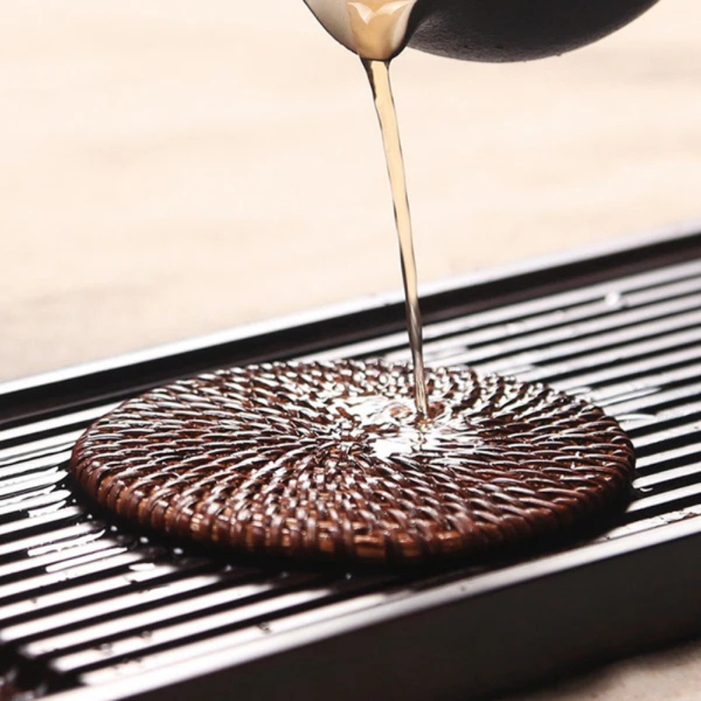 EcoWeave | Handmade Rattan Coaster Set of 6