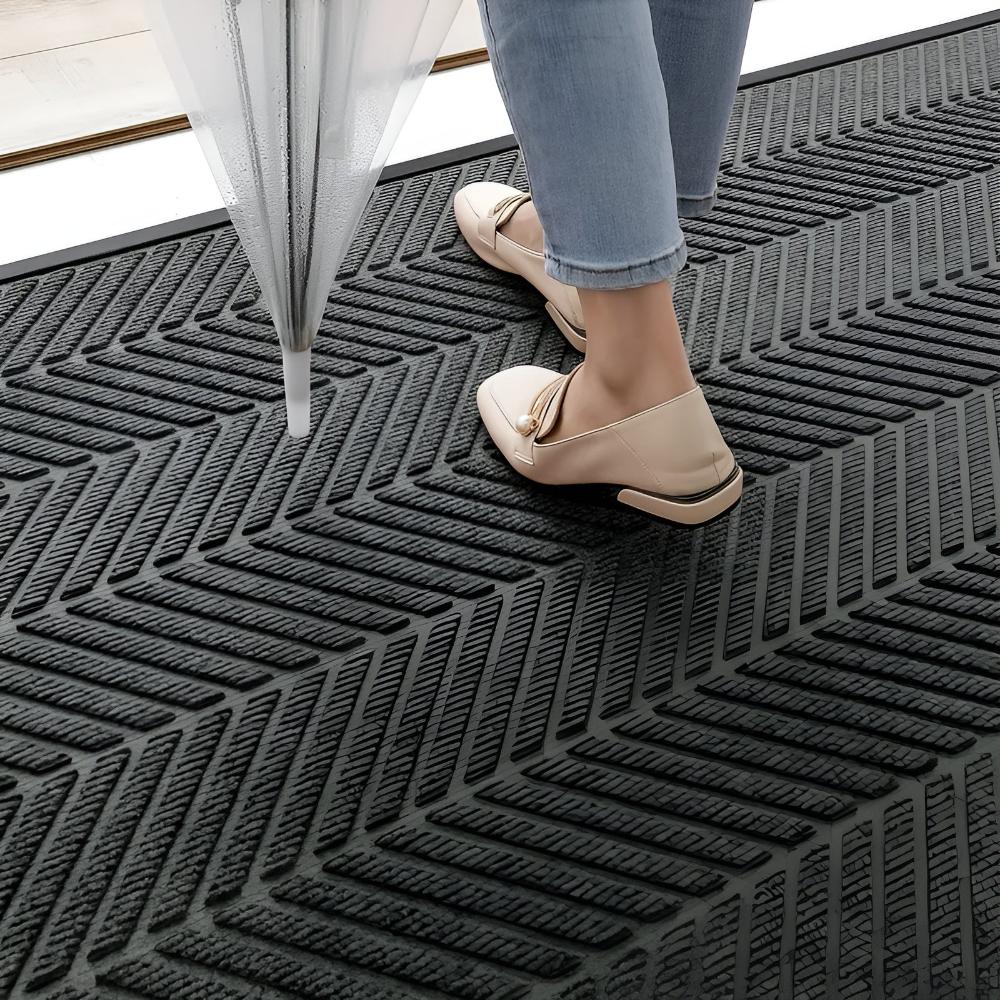 ChevronGuard | Chevron Ridges Non-Slip Door Mat
