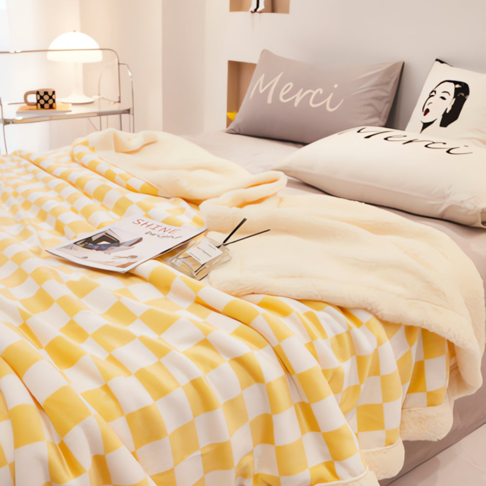 ChessElegance | Chessboard Pattern Blanket For Home Decor