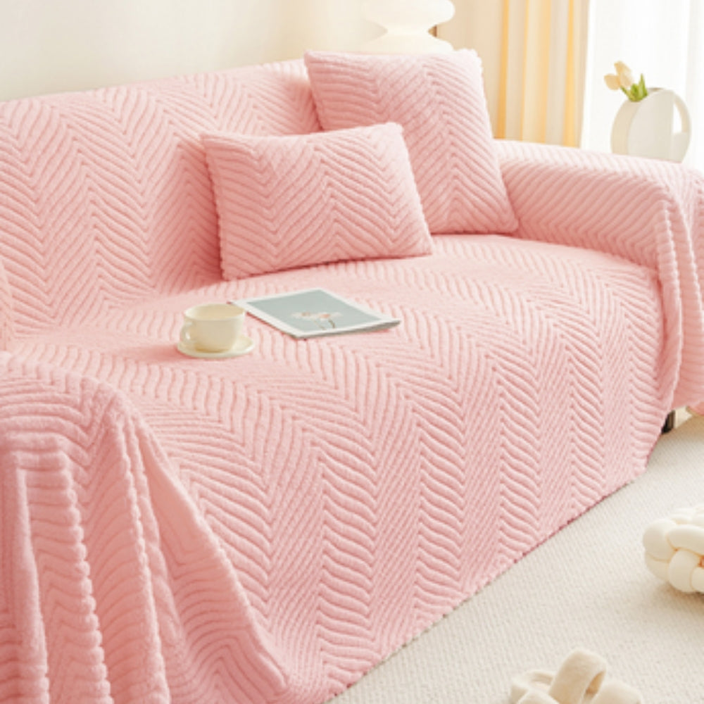 ChenilleCozy | Chenille Plush Sofa Cover