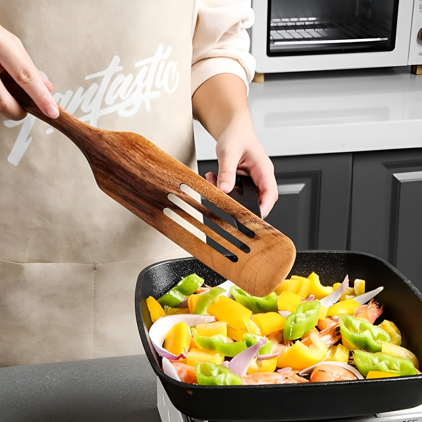 WoodCraft | Non-Stick Wooden Spatula Set