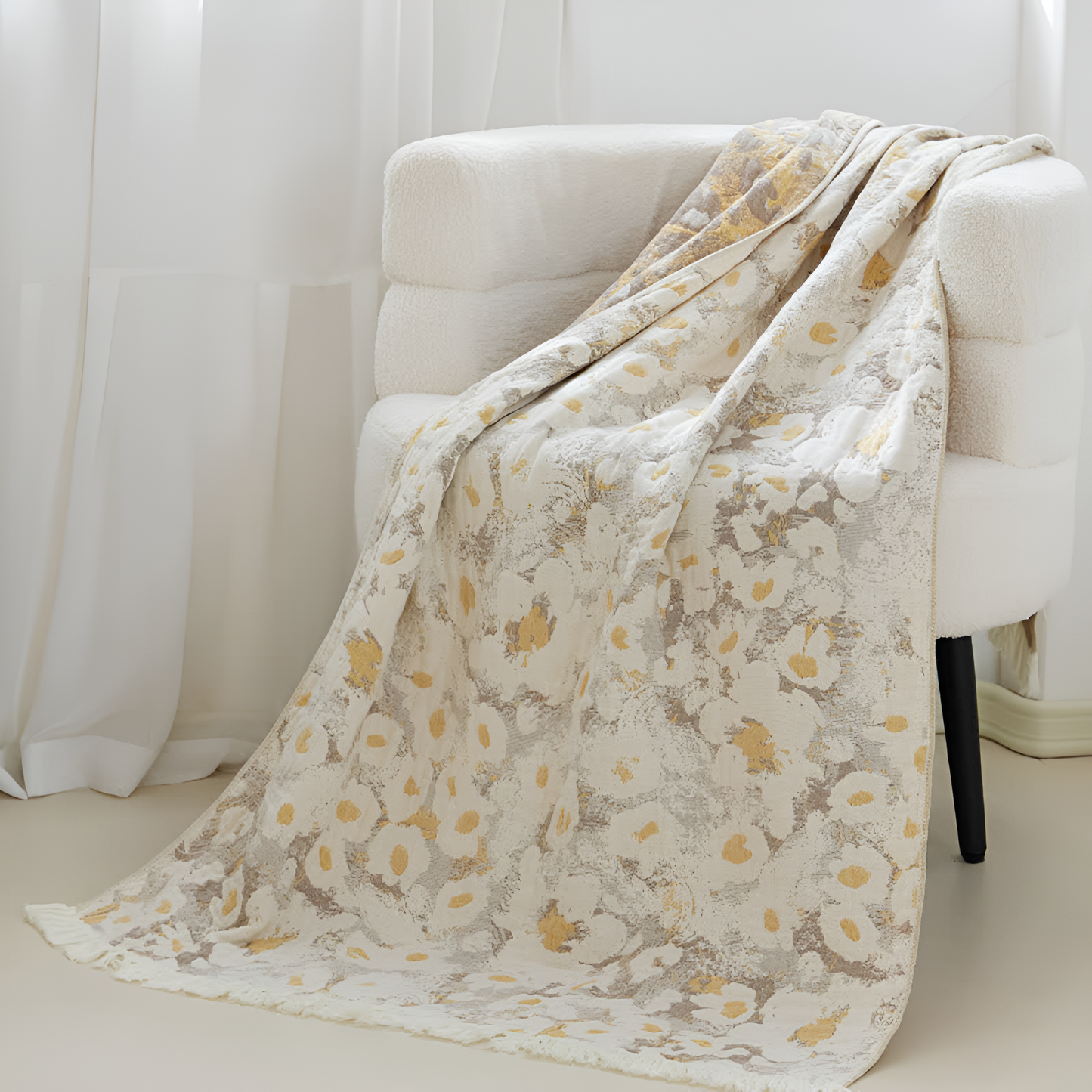 DelicateHome | Delicate Flower Pattern Bath Towel