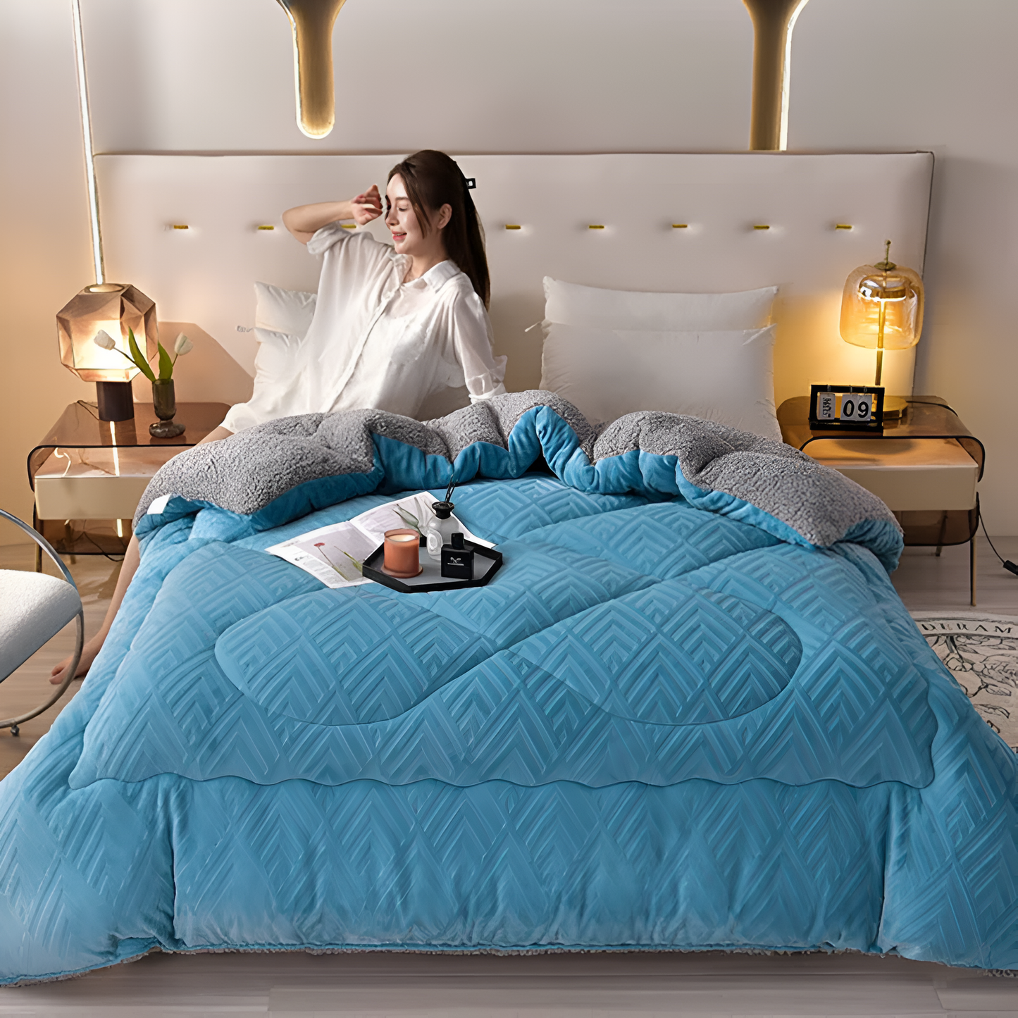 CozyNest | Dual-Sided Soft Duvet Blanket