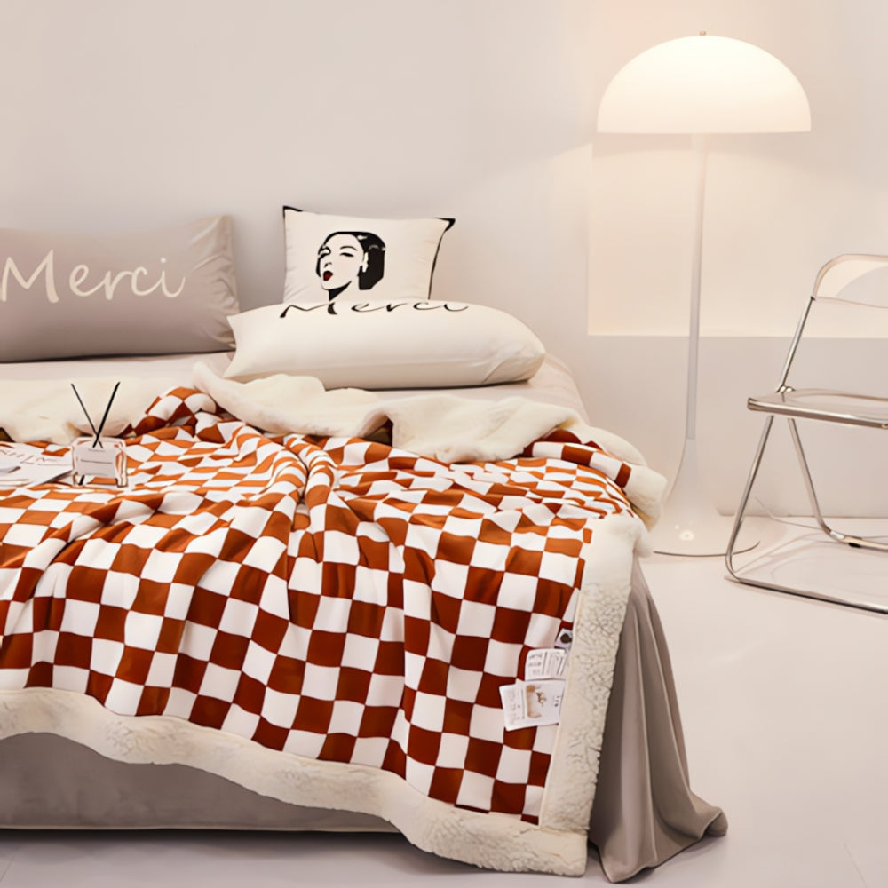 ChessElegance | Chessboard Pattern Blanket For Home Decor