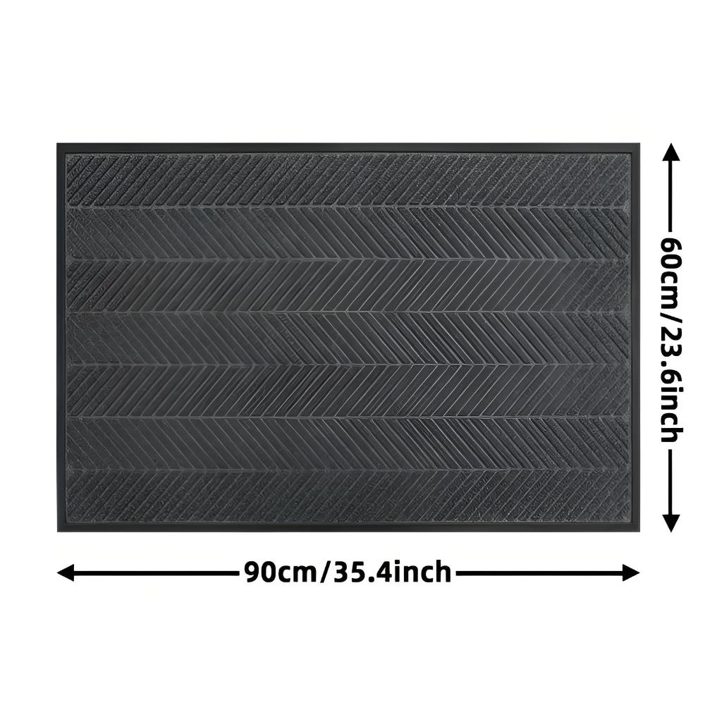 ChevronGuard | Chevron Ridges Non-Slip Door Mat