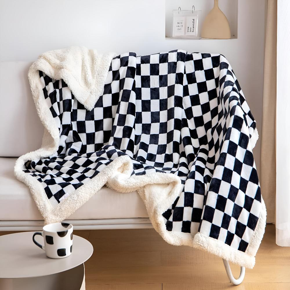 ChessElegance | Chessboard Pattern Blanket For Home Decor