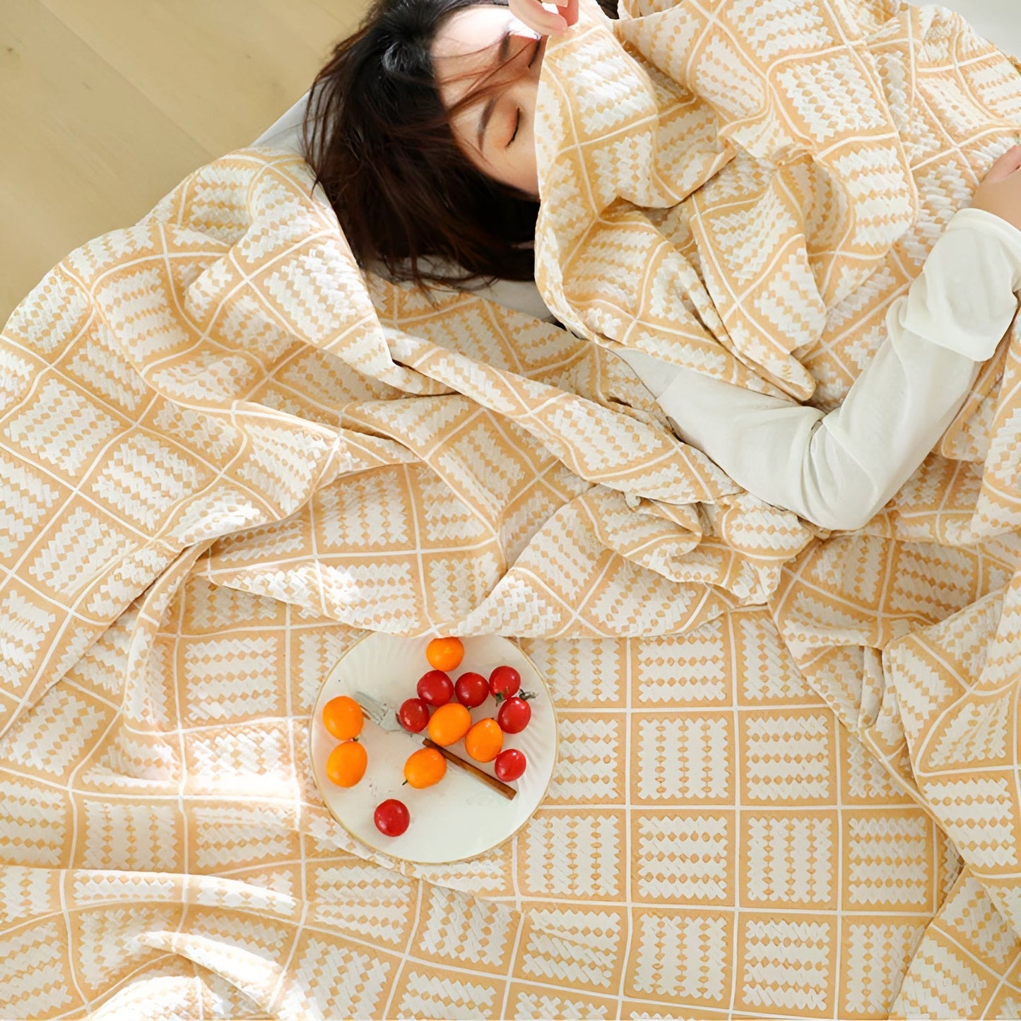 CozyWeave | Plaid Pattern Cotton Blanket