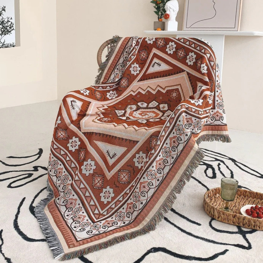 Bohemian Mirage | Desert Throw Blanket