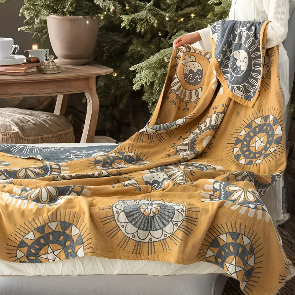 BlossomCo | Radiance Circle Cotton Blanket