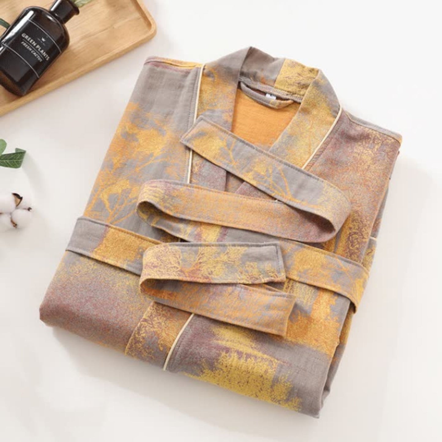 CozyWear | Soft Cotton Kimono Style Bathrobe