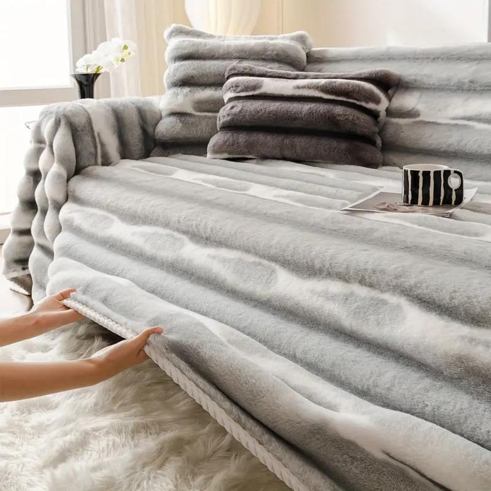CozyHome | Velvet Faux Fur Sofa Cover