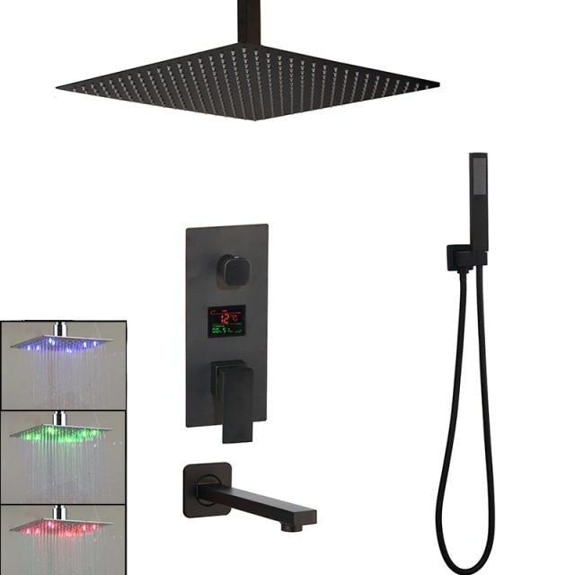 Belmont | Digital Shower Set - 3 Functions & LED Display Mixer Taps