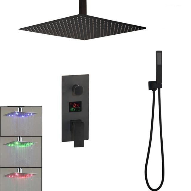 Belmont | Digital Shower Set - 3 Functions & LED Display Mixer Taps