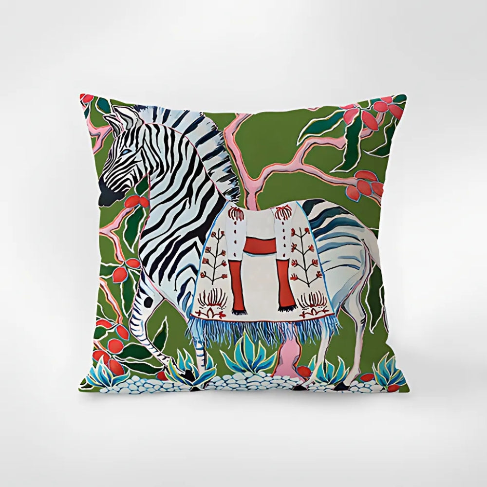 ZebraHome | Zebra Tapestry Tassel Cushion Cover